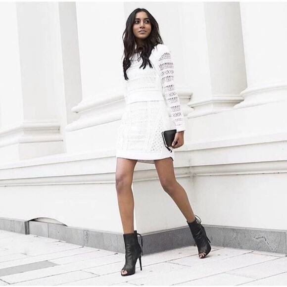 Asilio Womens Back With A Vengeance Size *XS* White Crochet Lace Bride Wedding - Picture 1 of 16